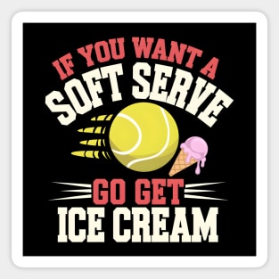 Funny Tennis Soft Serve Ice Cream Magnet